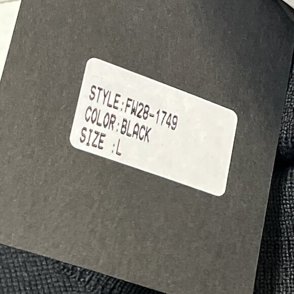 Bartolini Sweater Womens L Black Merino Wool Blend Turtleneck Old Money Preppy - Picture 5 of 9